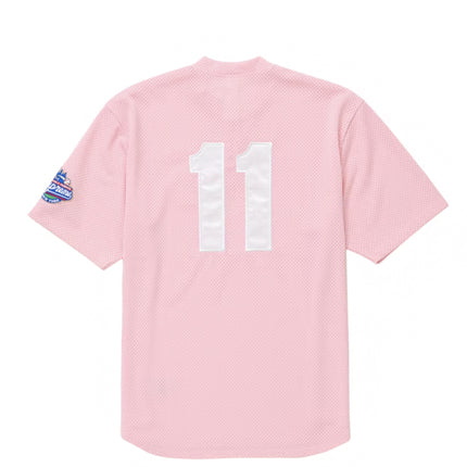 Supreme S Logo Baseball Henley (SS25) Pink