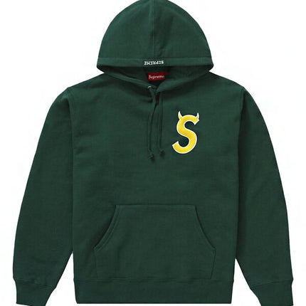 Supreme S Logo Hooded Sweatshirt Dark Green