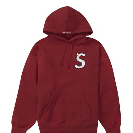 Supreme S Logo Hooded Sweatshirt Red