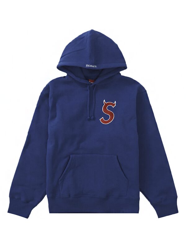 Supreme S Logo Hooded Sweatshirt Royal