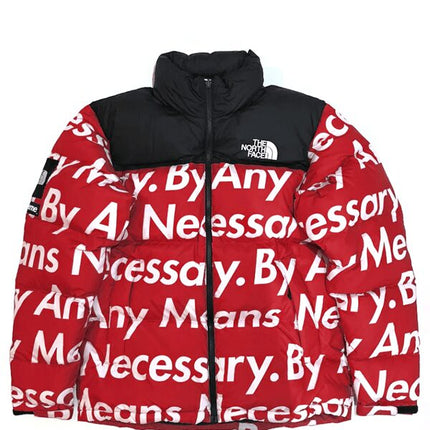 Supreme The North Face By Any Means Nuptse Jacket Red