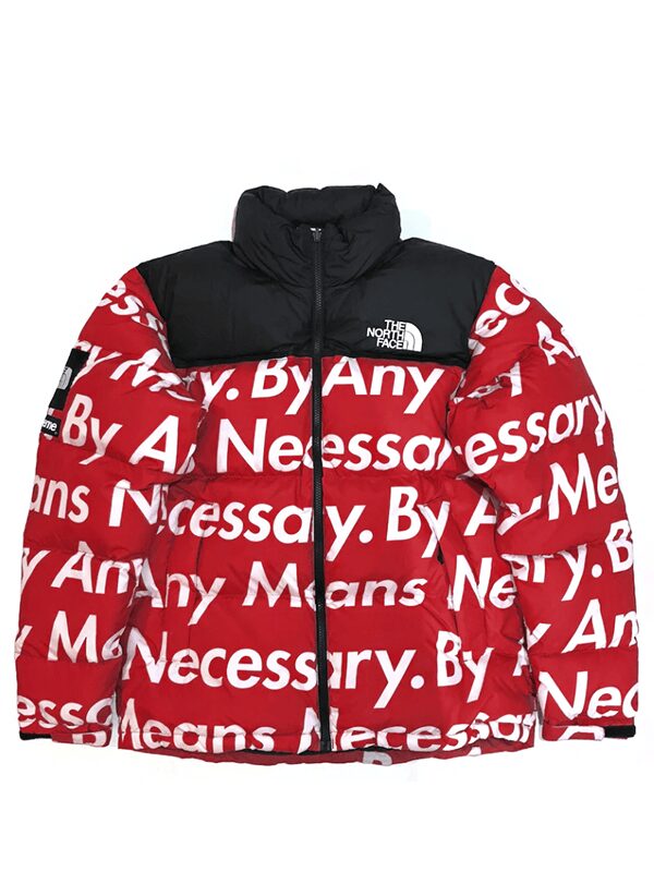Supreme The North Face By Any Means Nuptse Jacket Red