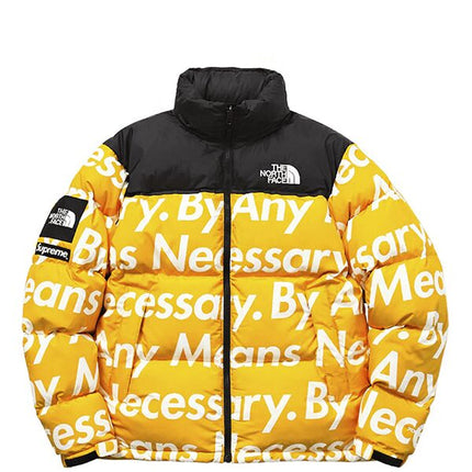 Supreme The North Face By Any Means Nuptse Jacket Yellow