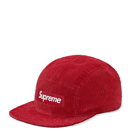 Supreme Waffle Corduroy Camp Cap Red