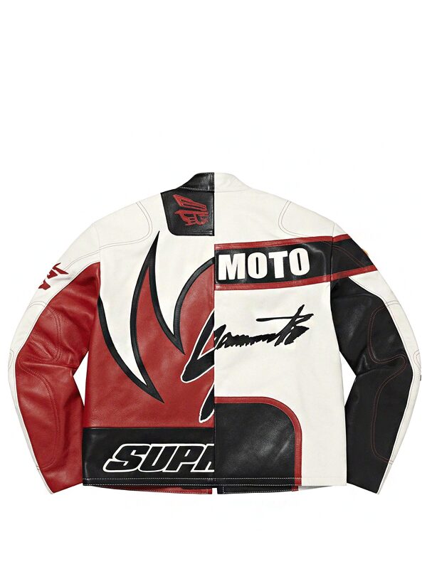 Supreme Yohji Yamamoto Vanson Leathers Split Jacket White