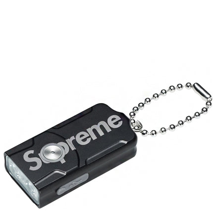 Supreme x Fenix E03R Flashlight Keychain Black
