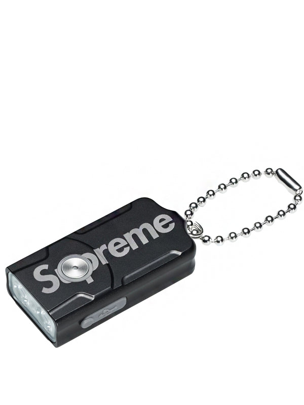 Supreme x Fenix E03R Flashlight Keychain Black