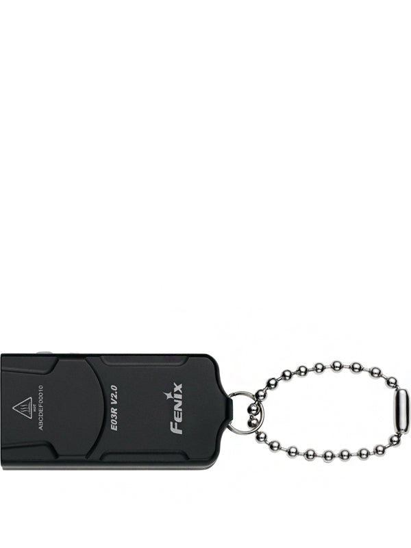 Supreme x Fenix E03R Flashlight Keychain Black