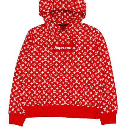 Supreme x Louis Vuitton Box Logo Hooded Sweatshirt Red