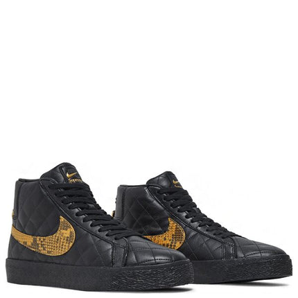 Supreme x Nike Zoom Blazer Mid SB Black Snakeskin