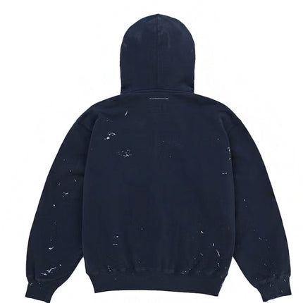 Supreme MM6 Maison Margiela Box Logo Zip Up Hooded Sweatshirt Navy