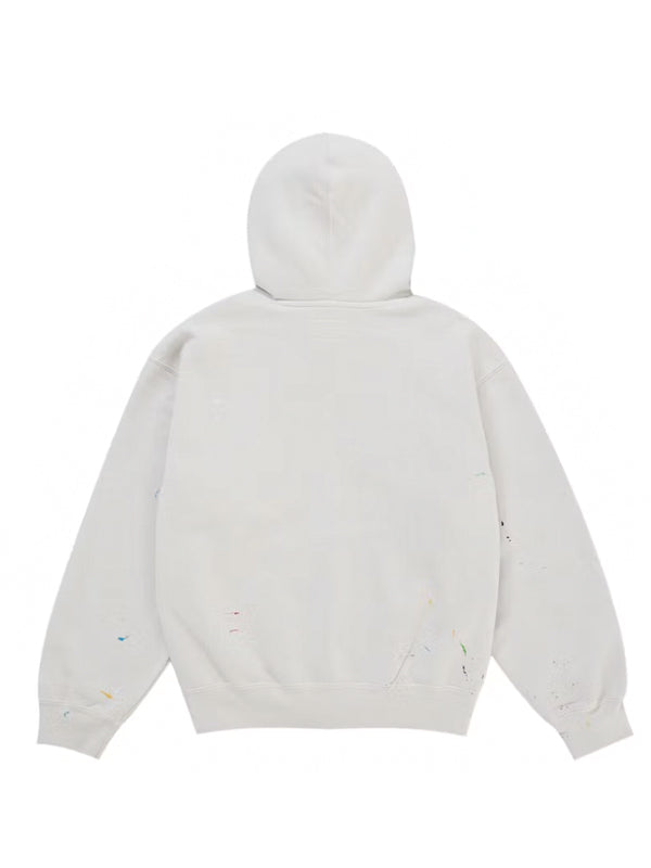 Supreme MM6 Maison Margiela Box Logo Zip Up Hooded Sweatshirt White