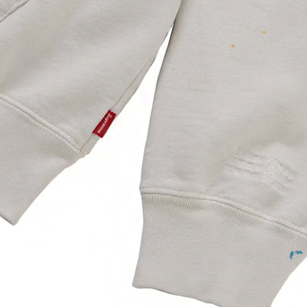 Supreme MM6 Maison Margiela Box Logo Zip Up Hooded Sweatshirt White