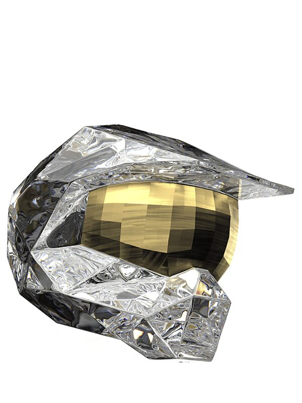 Swarovski x Halo Master Chief Helmet & Sword Figure Set