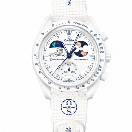 Swatch x Omega Bioceramic Mission To Earthphase Moonshine Gold Cold Moon