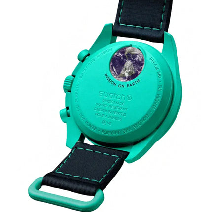 Swatch x Omega Relógio Bioceramic Moonswatch Mission On Earth Polar Lights