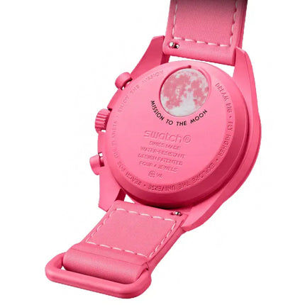 Swatch x Omega Relógio Bioceramic Moonswatch Mission To The Pink Moonphase