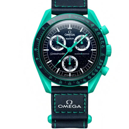 Swatch x Omega Relógio Bioceramic Moonswatch Mission On Earth Polar Lights