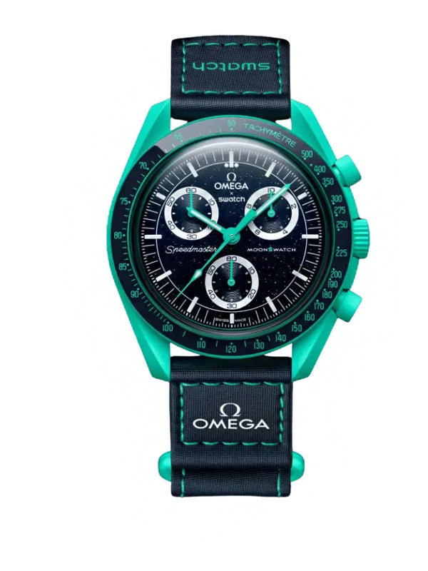 Swatch x Omega Relógio Bioceramic Moonswatch Mission On Earth Polar Lights