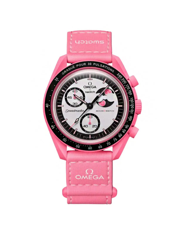 Swatch x Omega Relógio Bioceramic Moonswatch Mission To The Pink Moonphase