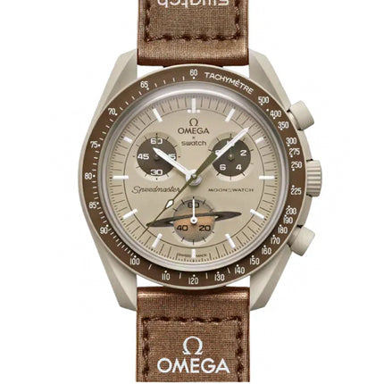 Swatch x Omega Relógio Bioceramic Moonswatch Mission to Saturn