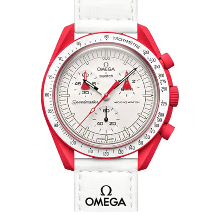 Swatch x Omega Relógio Bioceramic Moonswatch Mission to Mars