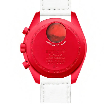 Swatch x Omega Relógio Bioceramic Moonswatch Mission to Mars