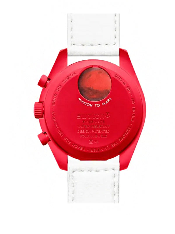 Swatch x Omega Relógio Bioceramic Moonswatch Mission to Mars