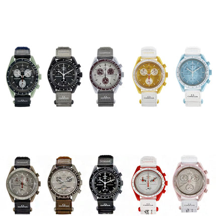 Swatch x Omega Relógios Bioceramic Moon Top 10 Set of 10