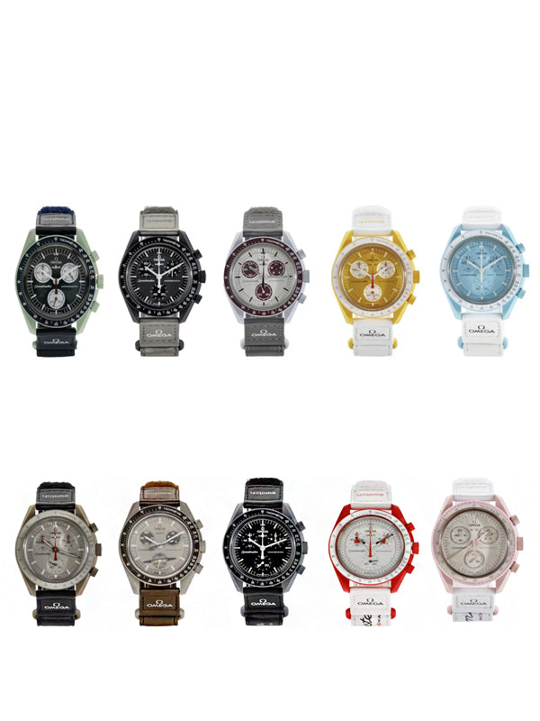 Swatch x Omega Relógios Bioceramic Moon Top 10 Set of 10