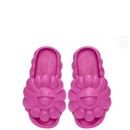 Takashi Murakami Ohana Full-Bloom Slide Raspberry Rose