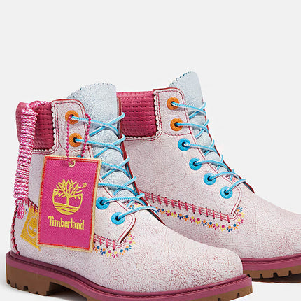 Timberland 6 Premium Boot Dia de Muertos White
