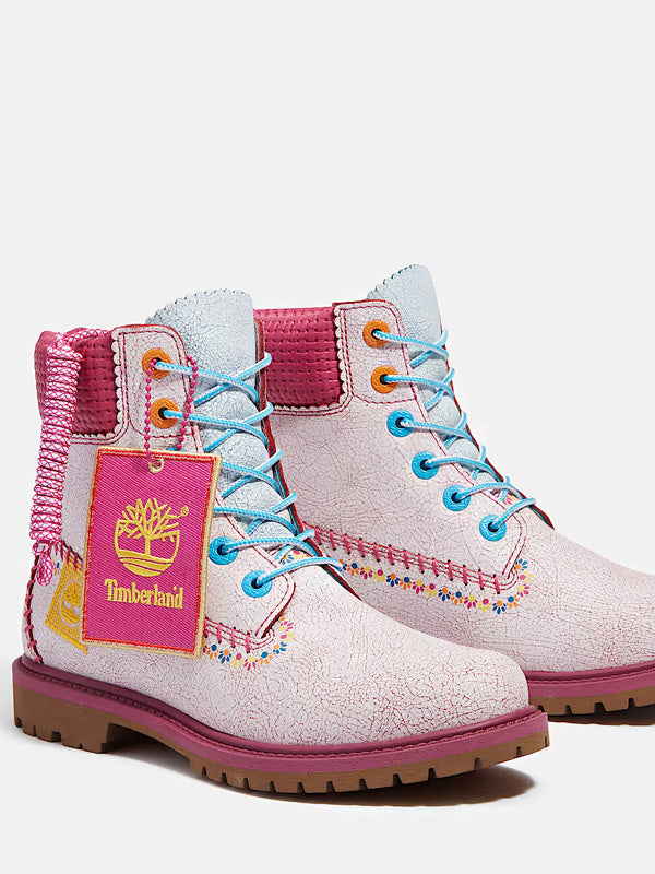 Timberland 6 Premium Boot Dia de Muertos White