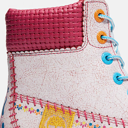 Timberland 6 Premium Boot Dia de Muertos White