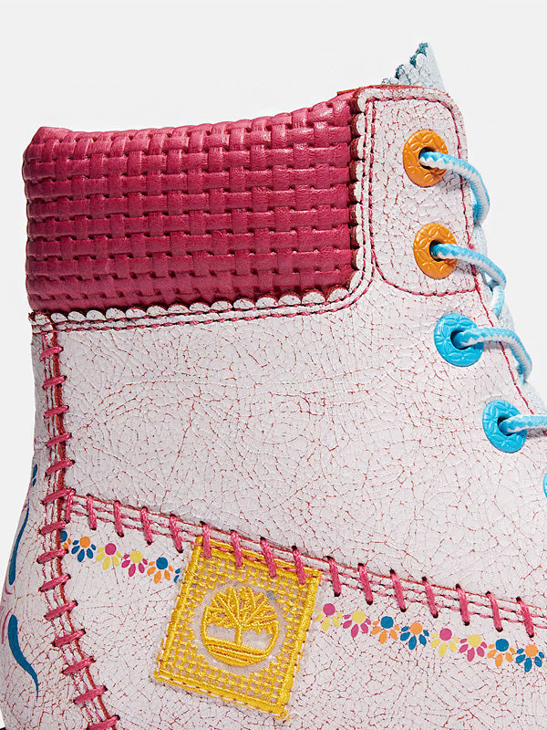 Timberland 6 Premium Boot Dia de Muertos White