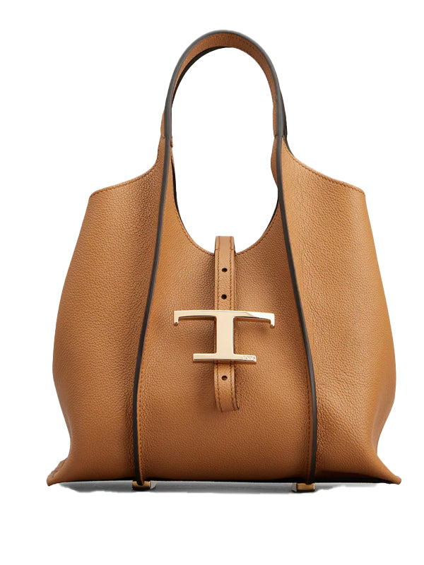 T Timeless Shopping Bag in Leather Mini