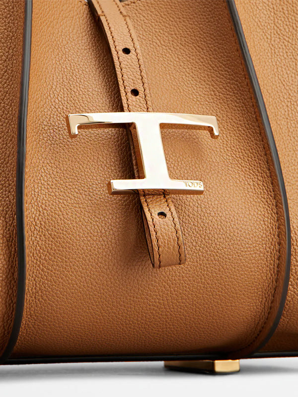 T Timeless Shopping Bag in Leather Mini