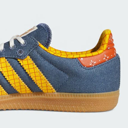 Toy Story x adidas Samba OG Woody Blue Tan Yellow