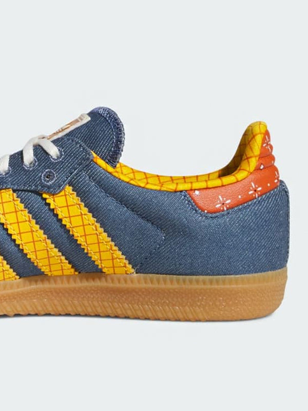 Toy Story x adidas Samba OG Woody Blue Tan Yellow