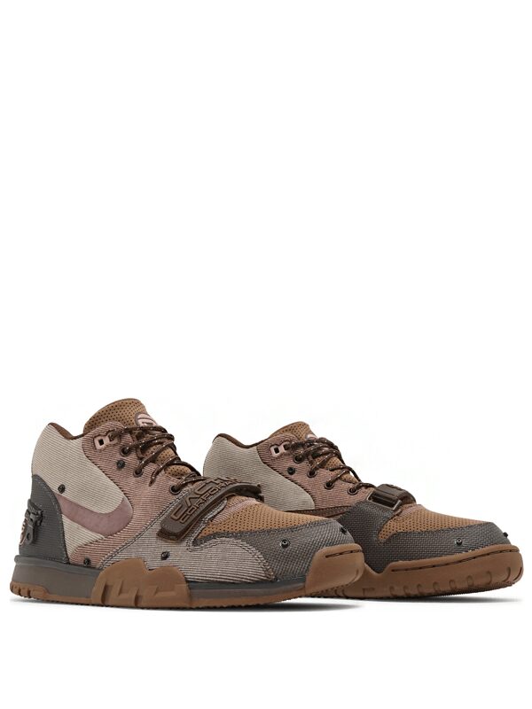 Travis Scott x Nike Air Trainer Archeo Brown and Rusty Pink