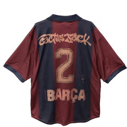 Travis Scott x Nike Camiseta FC Barcelona Retro 2000/01 Home Skeleton