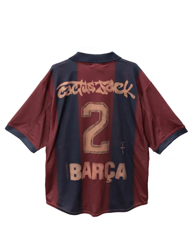 Travis Scott x Nike Camiseta FC Barcelona Retro 2000/01 Home Skeleton