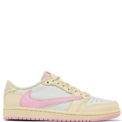 Travis Scott x Air Jordan 1 Low Sail Tropical Pink Shy Pink Muslin