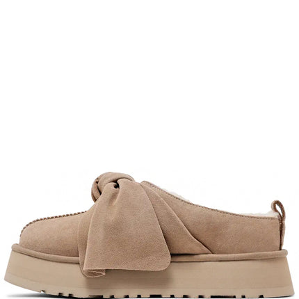 UGG Platform Slip-On Bow Slipper Sand