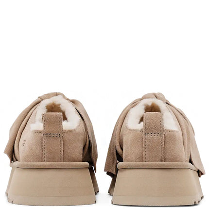 UGG Platform Slip-On Bow Slipper Sand