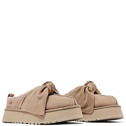 UGG Platform Slip-On Bow Slipper Sand