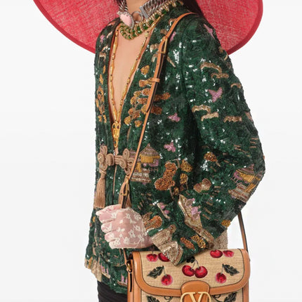 Valentino Garavani Bolsa de ombro com motivo 9to5 Cherryfic