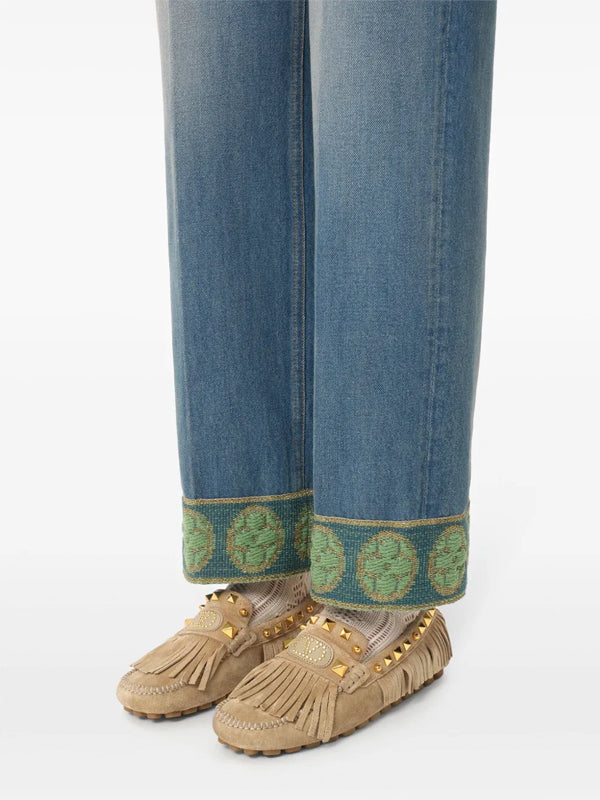 Valentino Garavani Plaster Caster fringed loafers