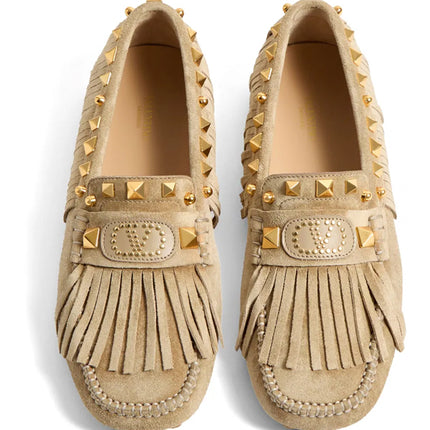 Valentino Garavani Plaster Caster fringed loafers