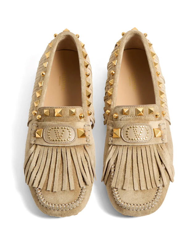 Valentino Garavani Plaster Caster fringed loafers